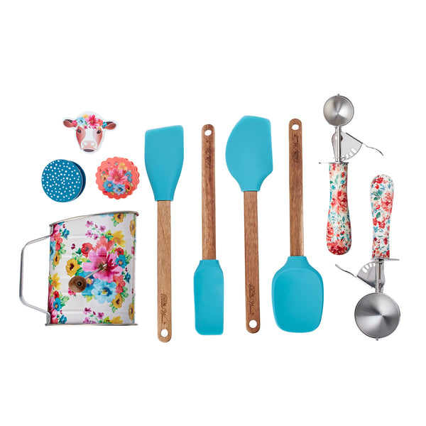 Spring 10-Piece Baking Prep Set, Teal